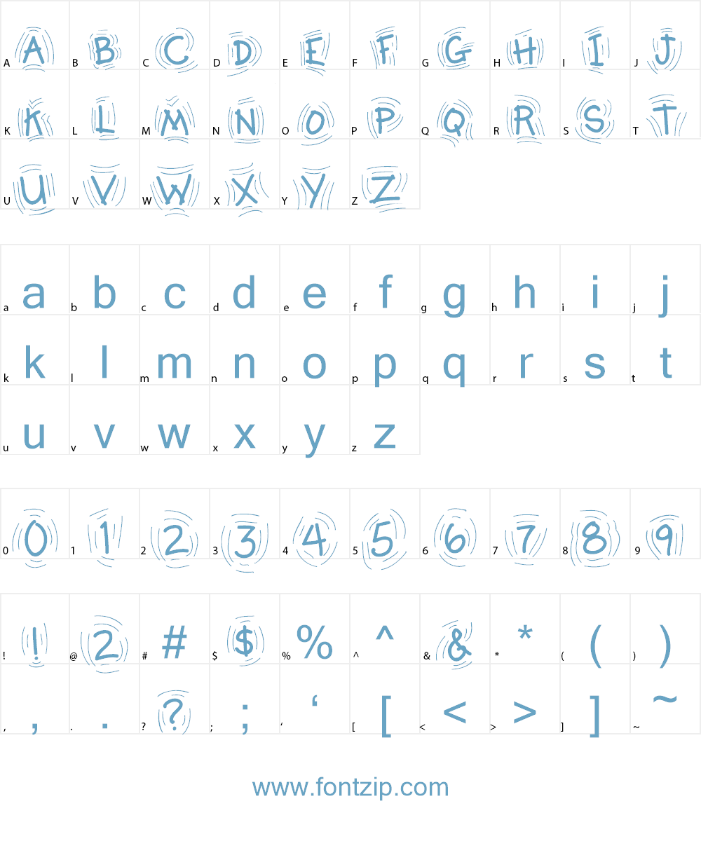 Rocky Font Character