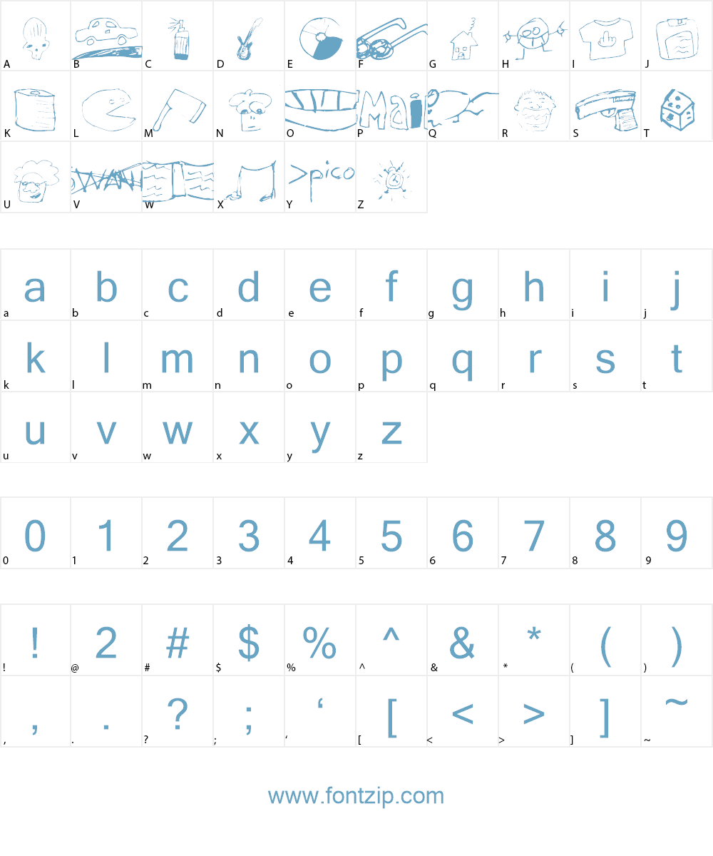 SuperMattBatz Font Character