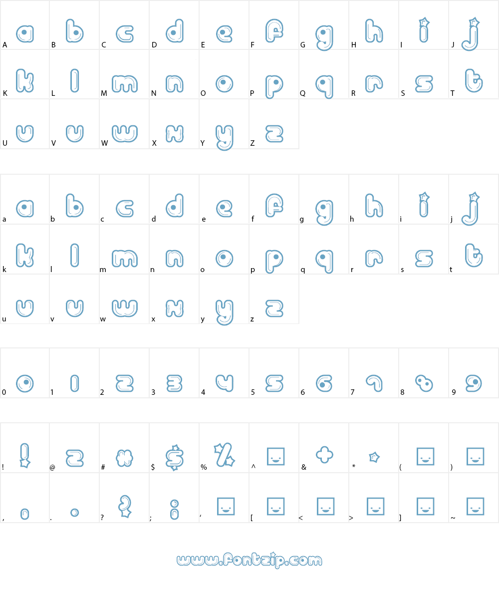 Billo Dream Font Character