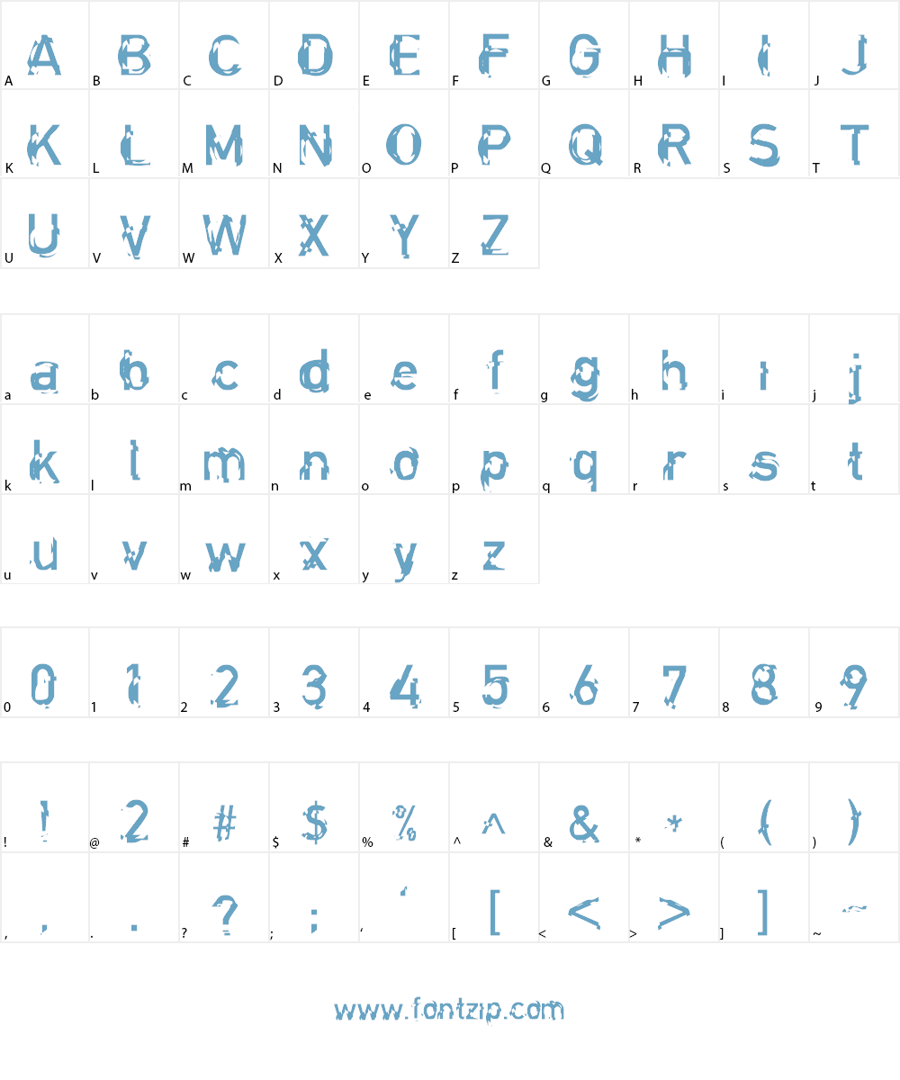 Clockwork Font Character