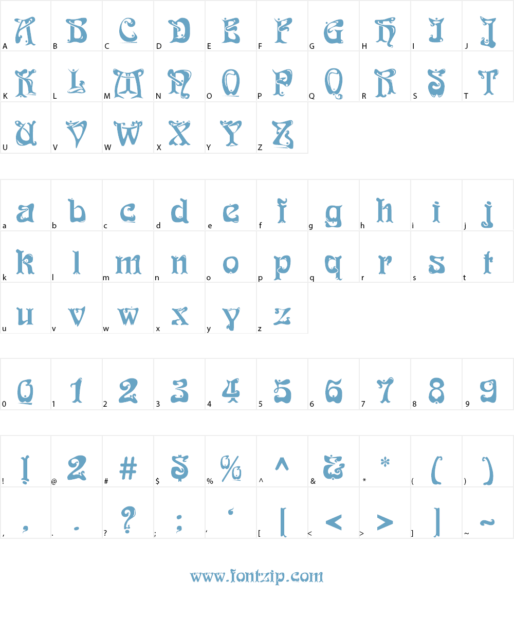 Funk Font Character
