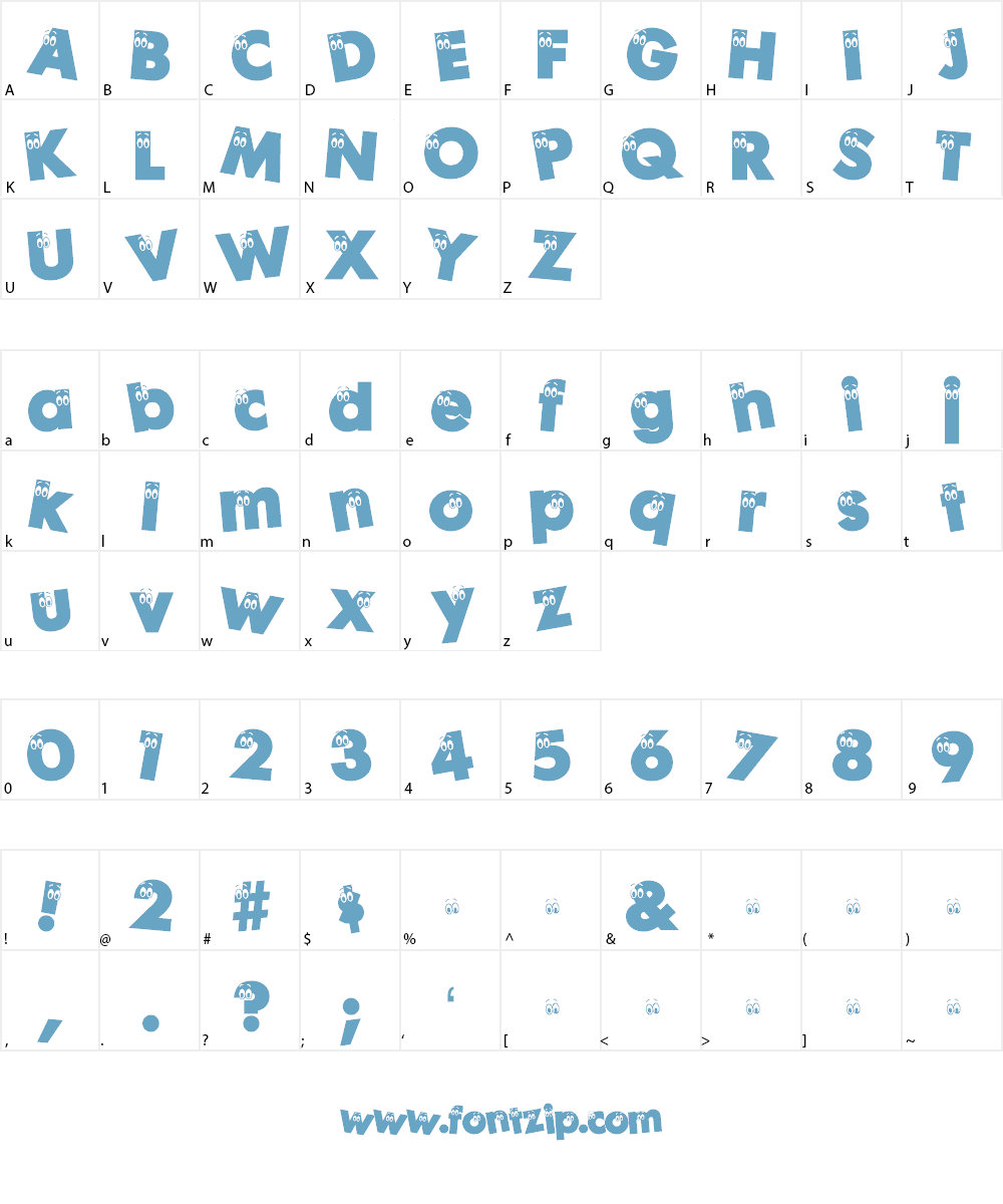 Peeps Font Character