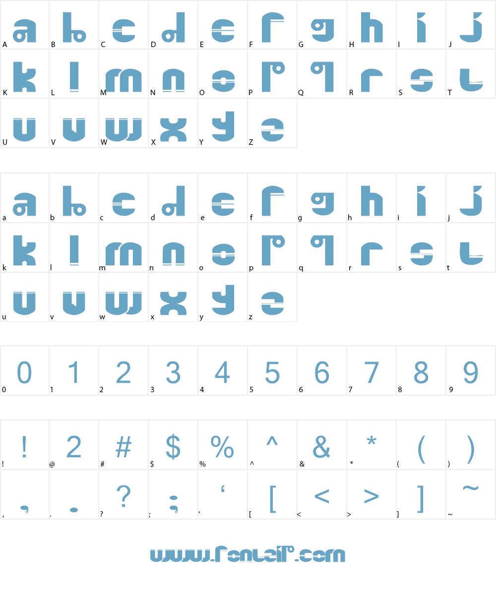 Quinkie Font Character