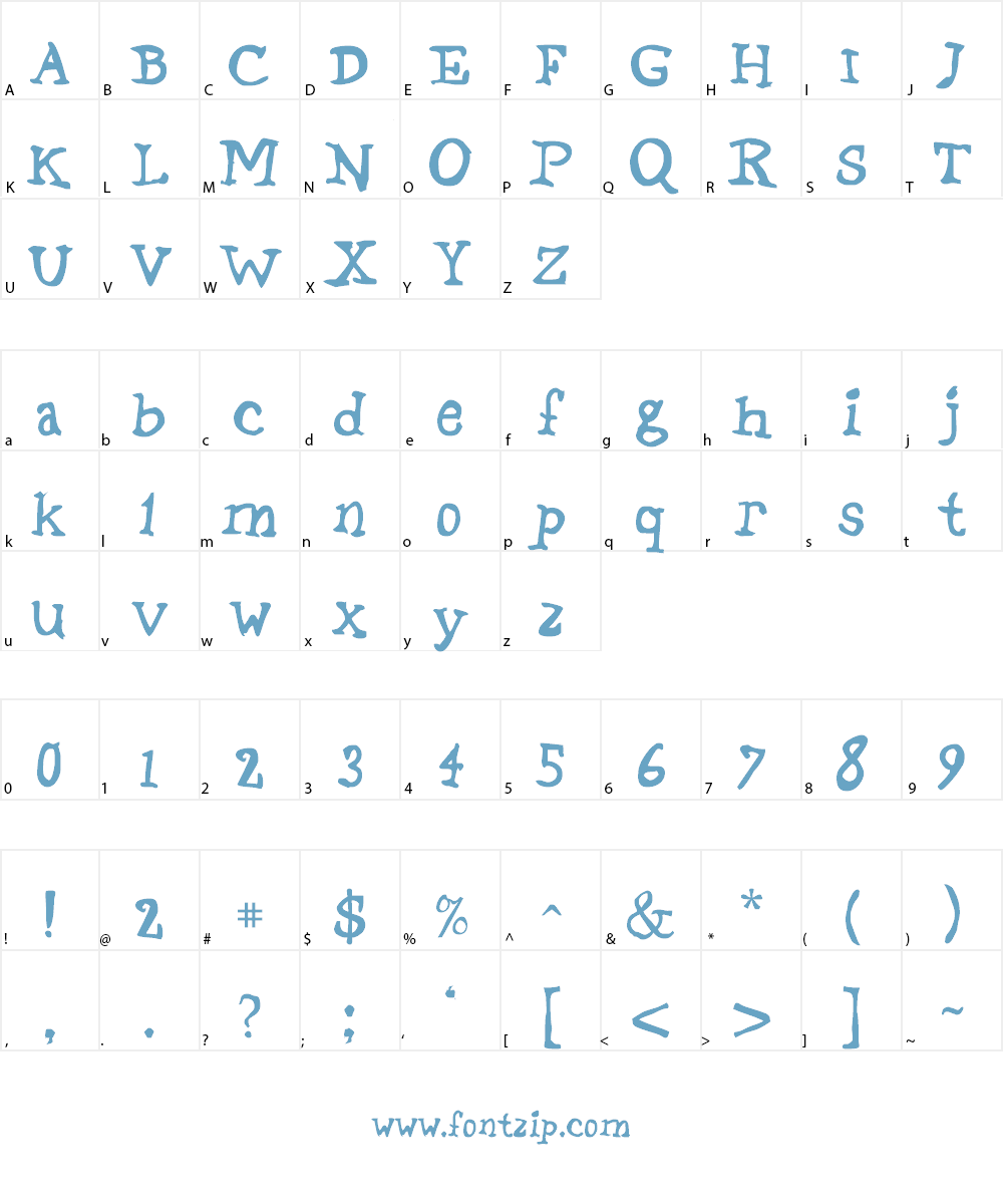 Stage Font Character