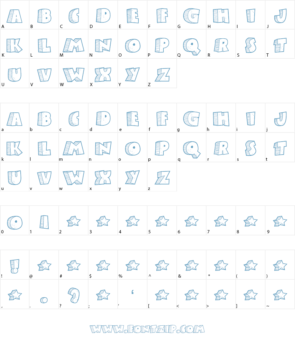 Stoney Billy Font Character
