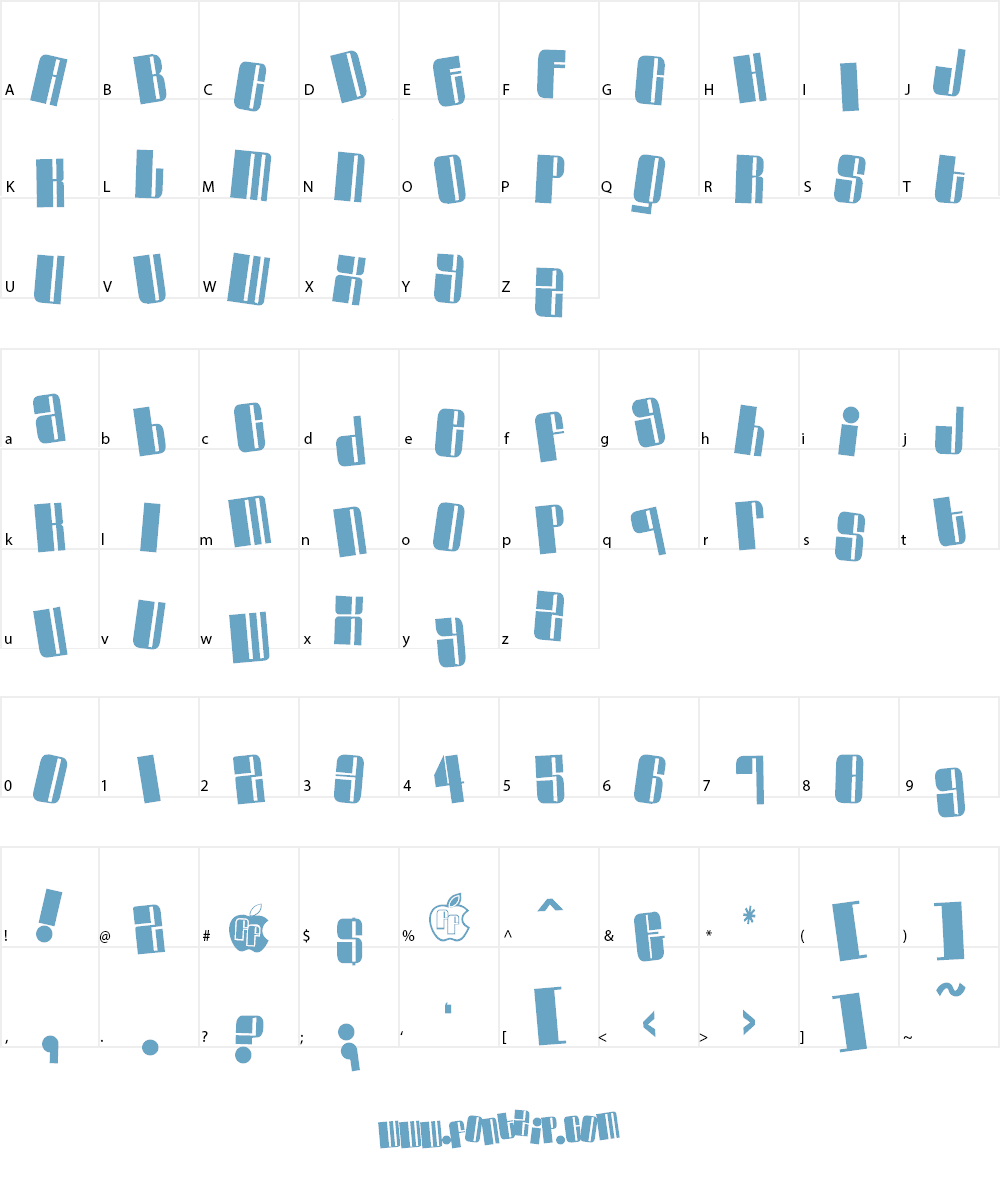 Swinger Font Character
