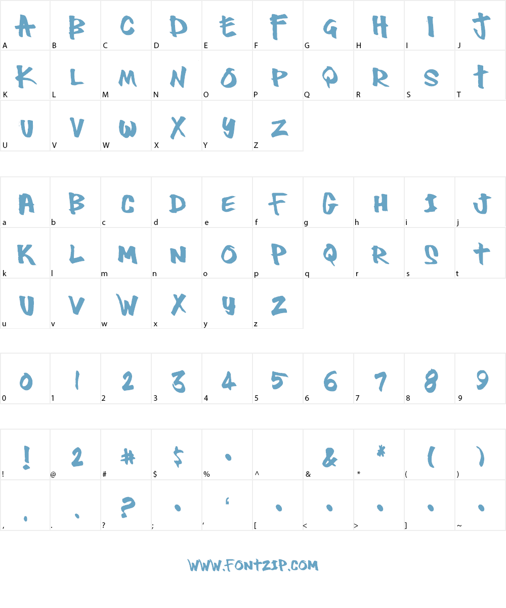 Thug Font Character