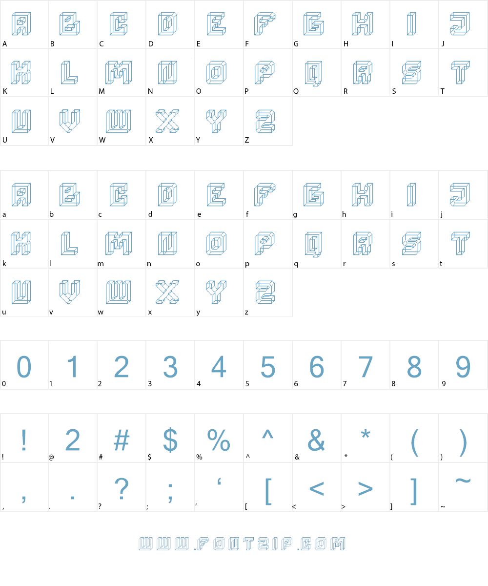 xraymond Font Character