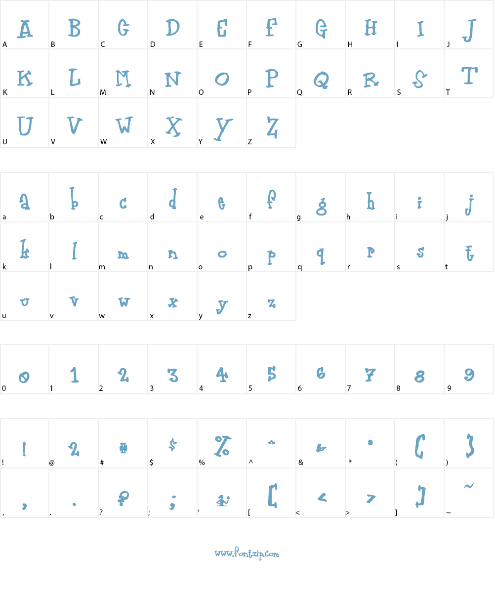 Zodiastic Font Character