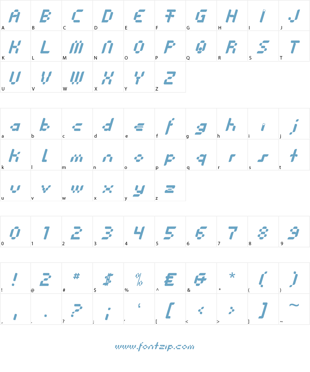 Anasthesia Font Character