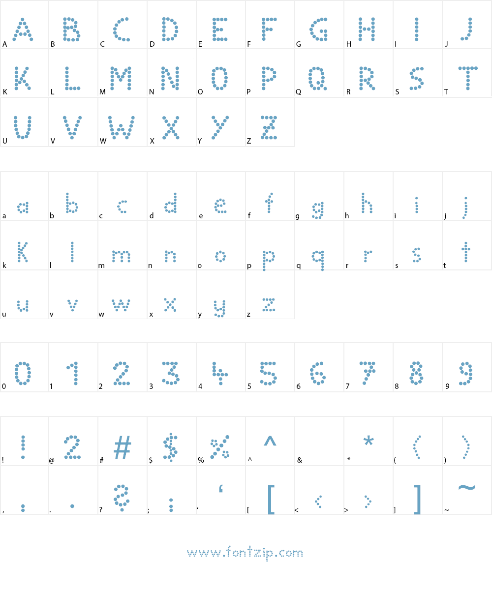 Ball Font Character