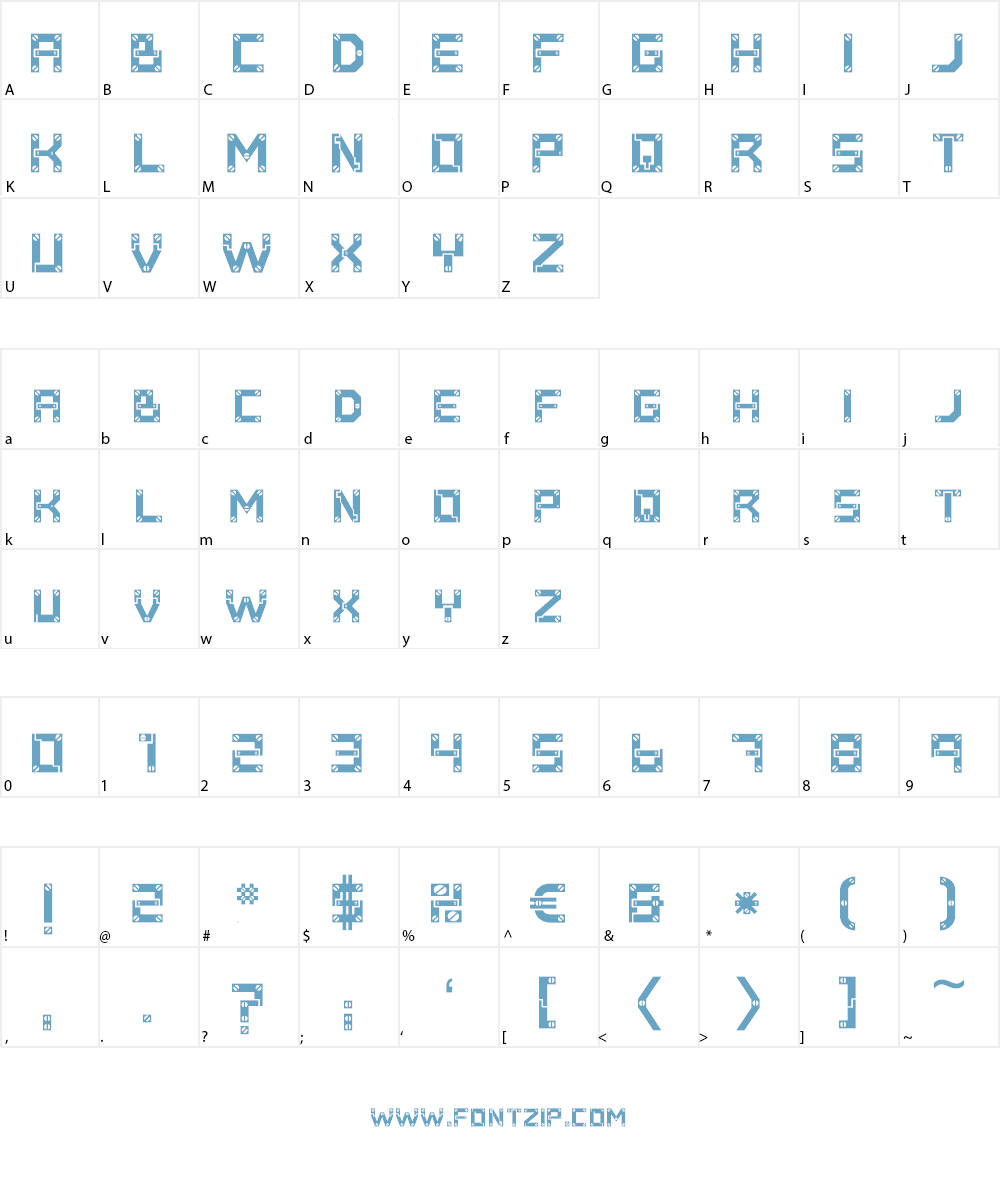Baumarkt Font Character