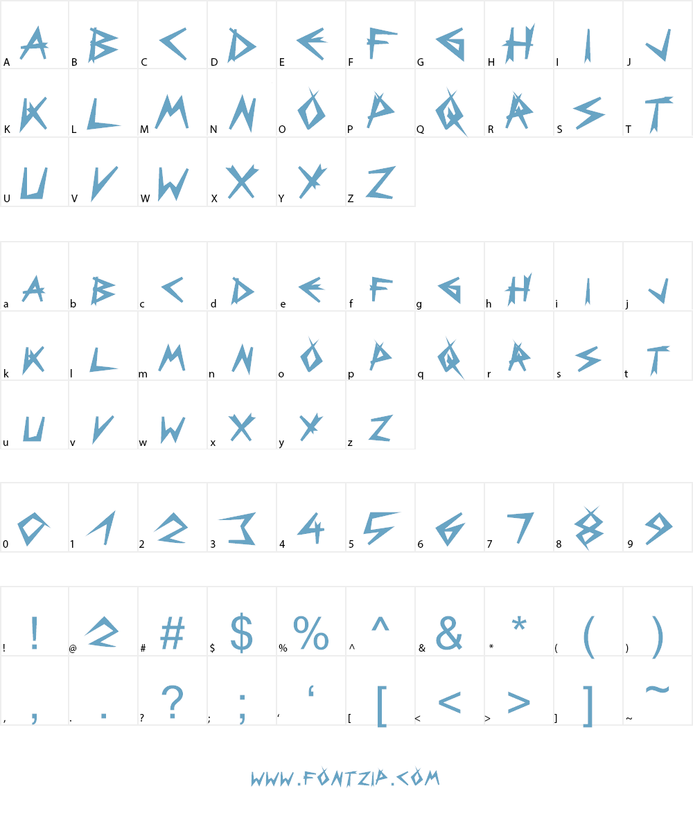 Bizarre Font Character