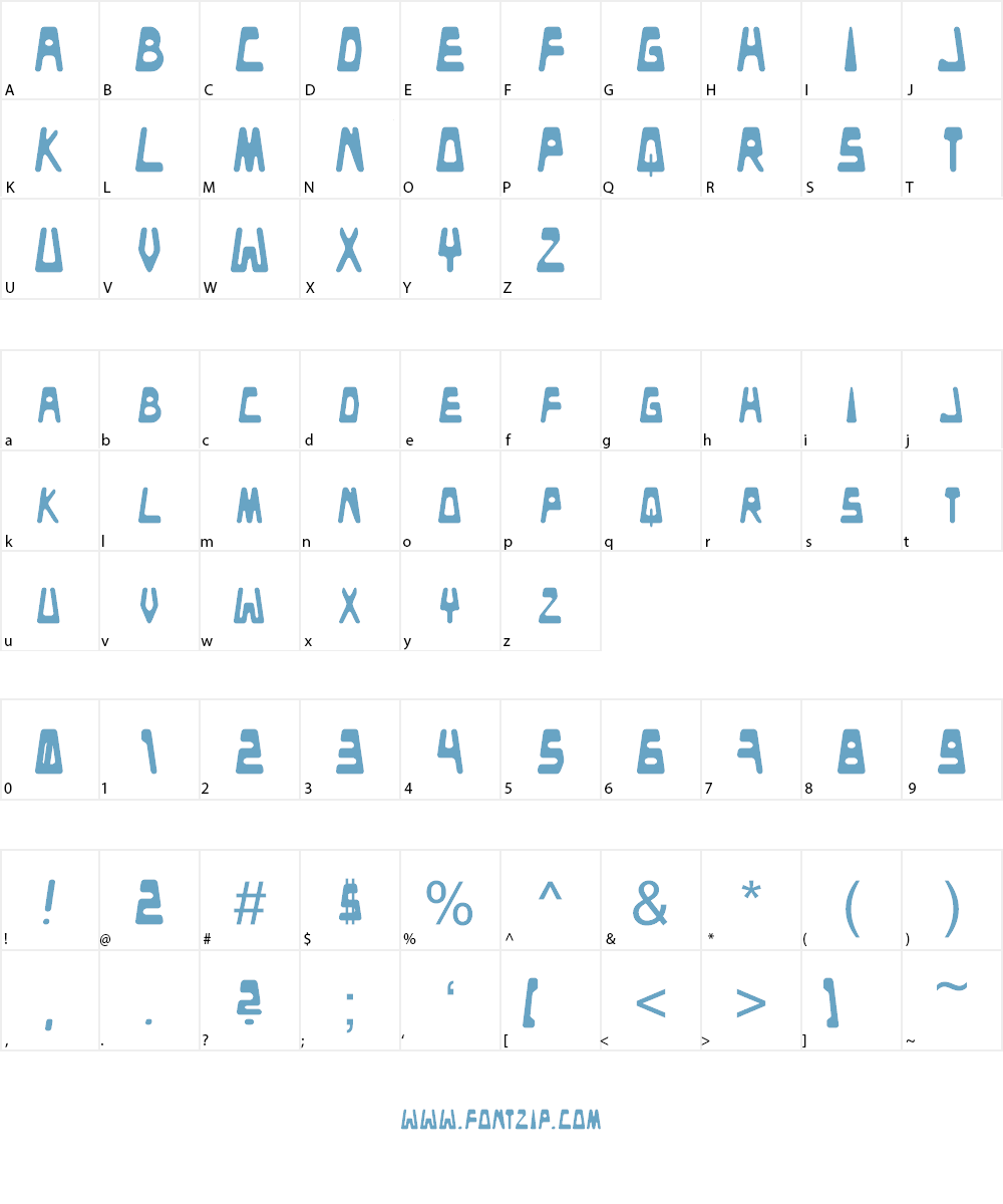 Danceclub Font Character