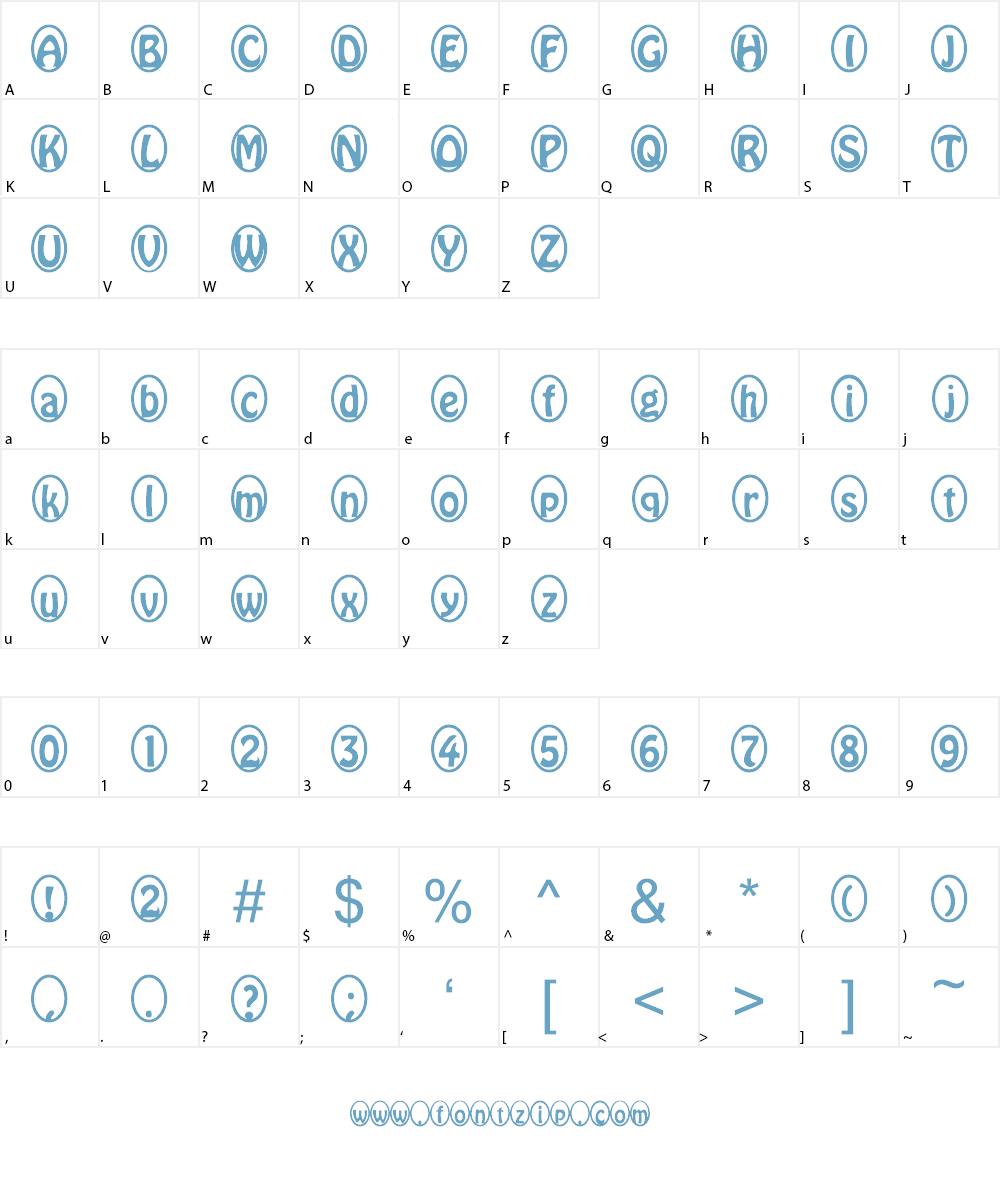Drop Font Character