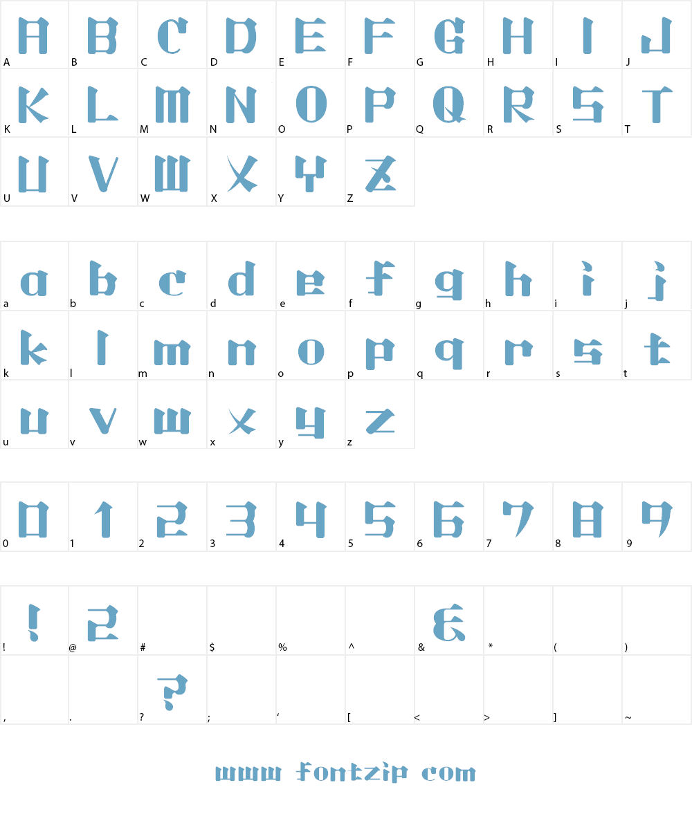 Lightmorning Font Character