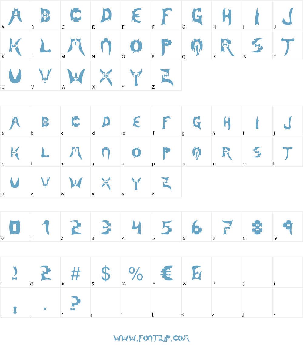 Magehunter Font Character