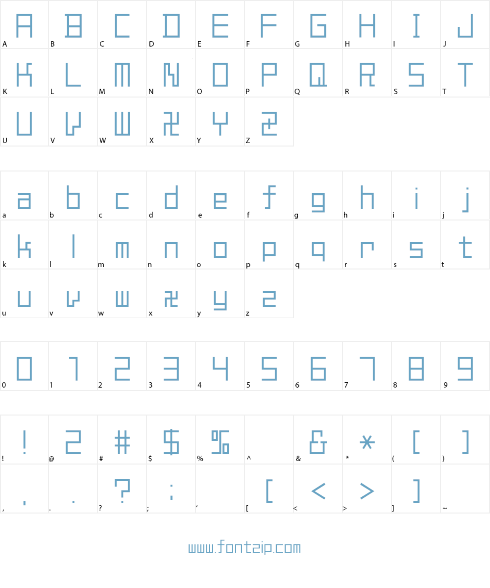 Millennium Font Character