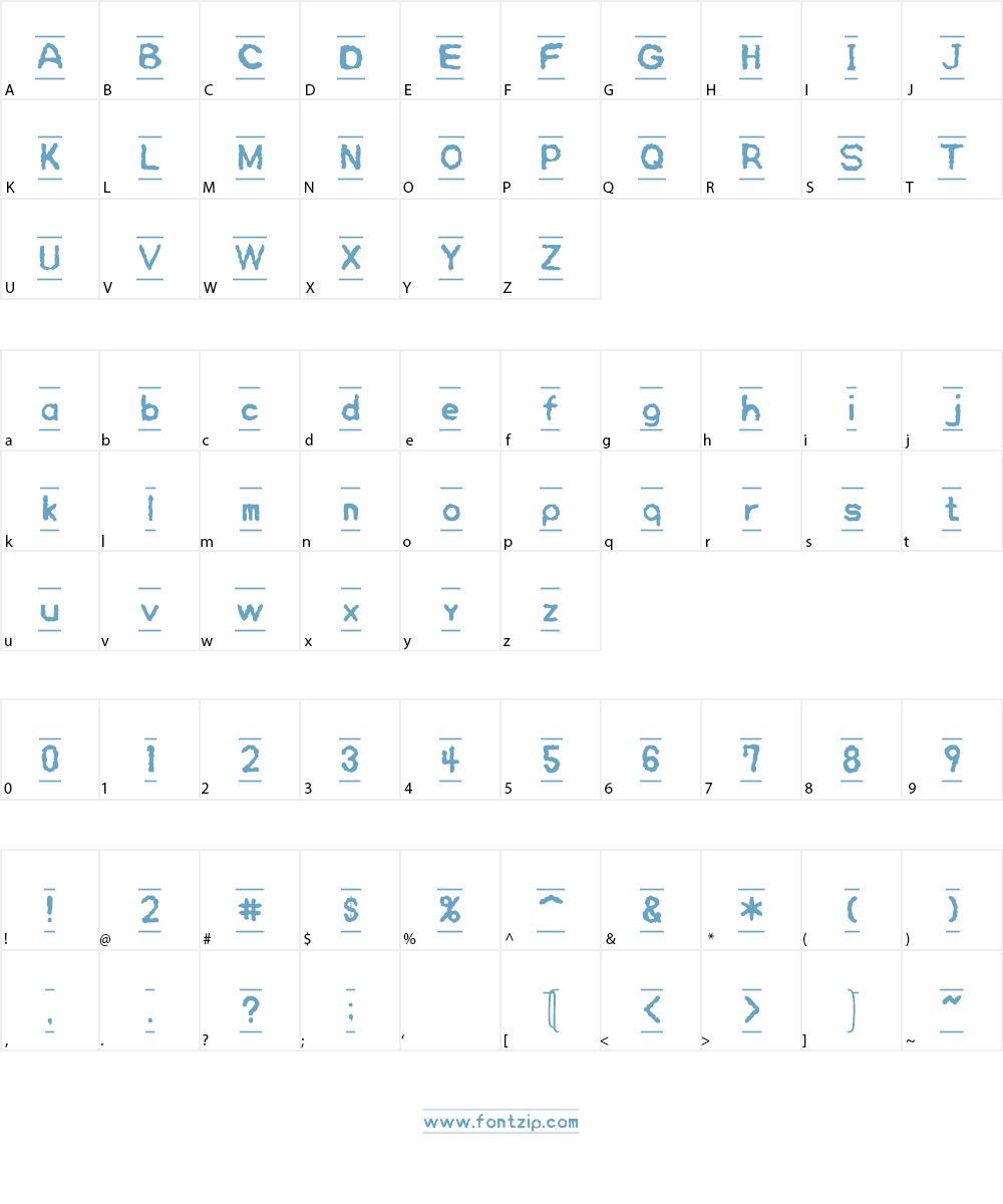 O-Ne-Sho Font Character