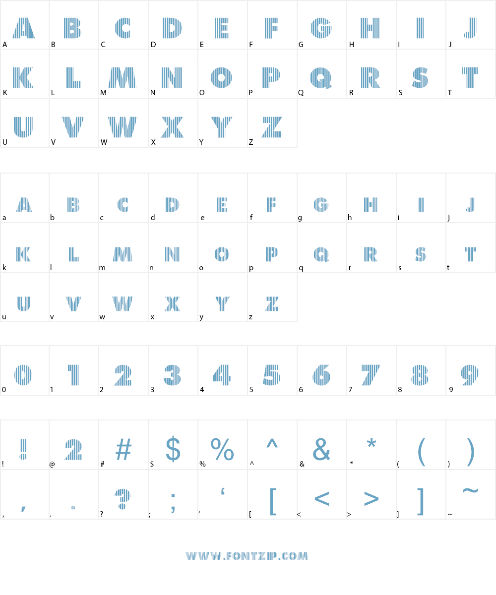 Shredded for you Font Character