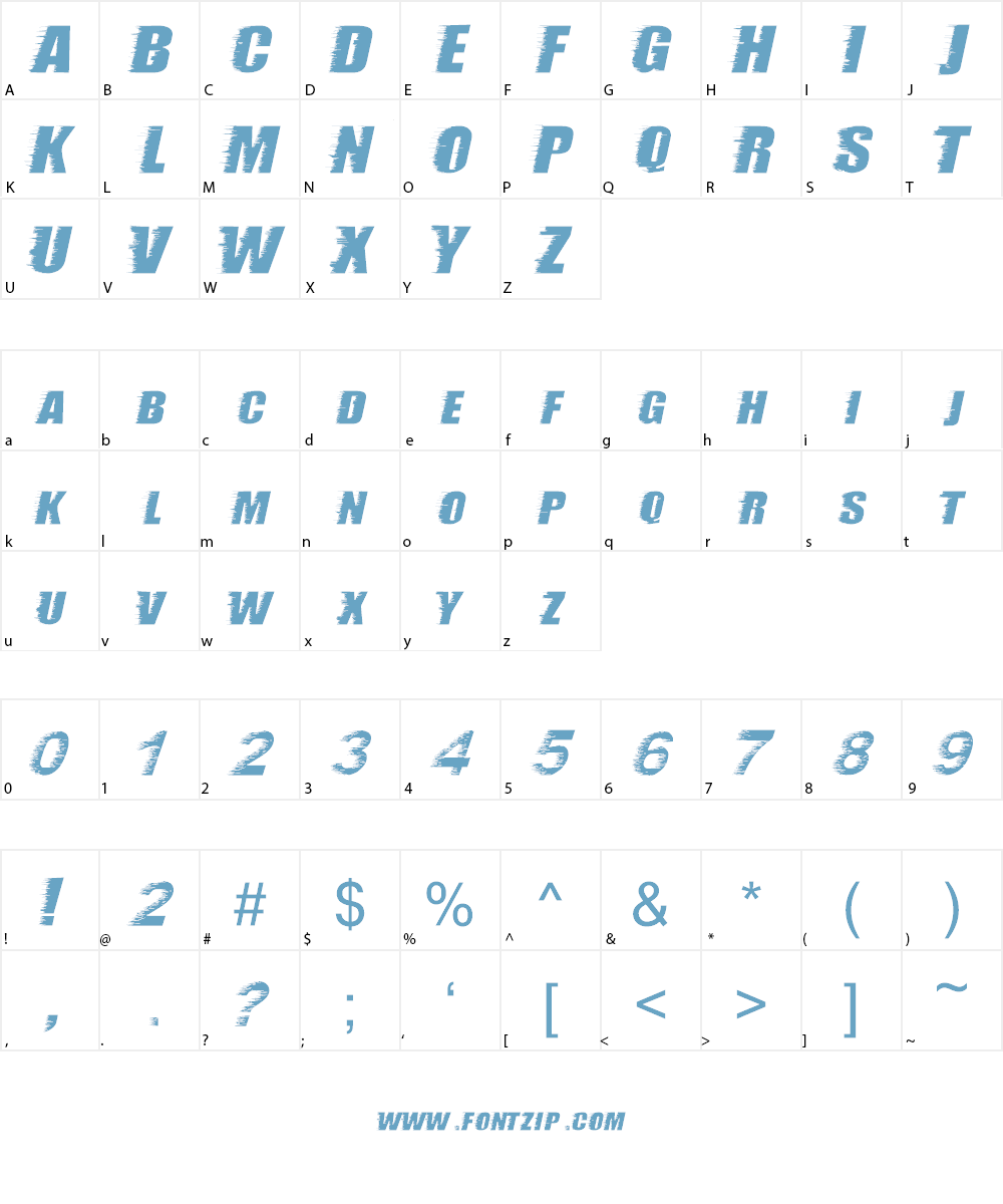 storm Font Character