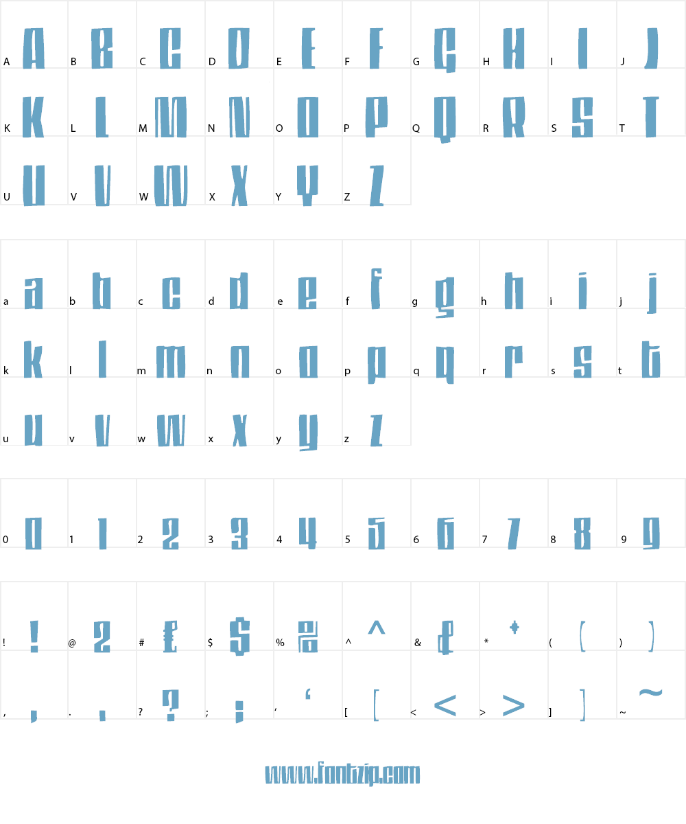 Thompson Font Character