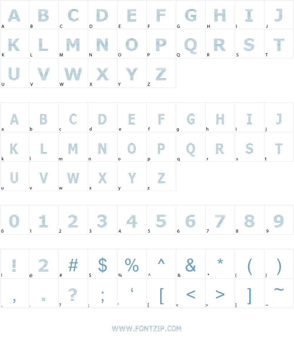 Where is the rest Font Character