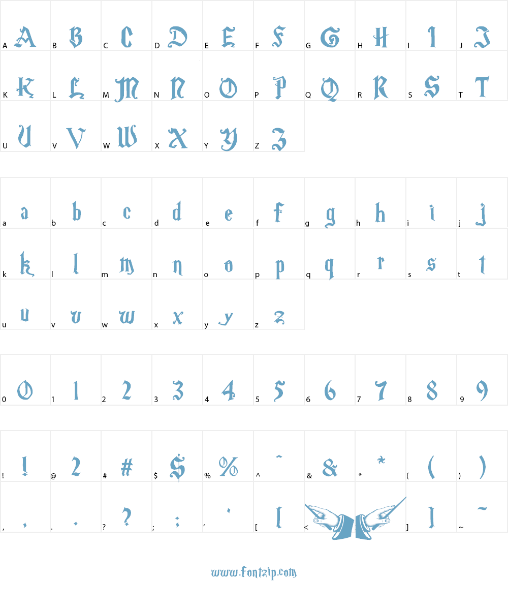 Magic School Font Character