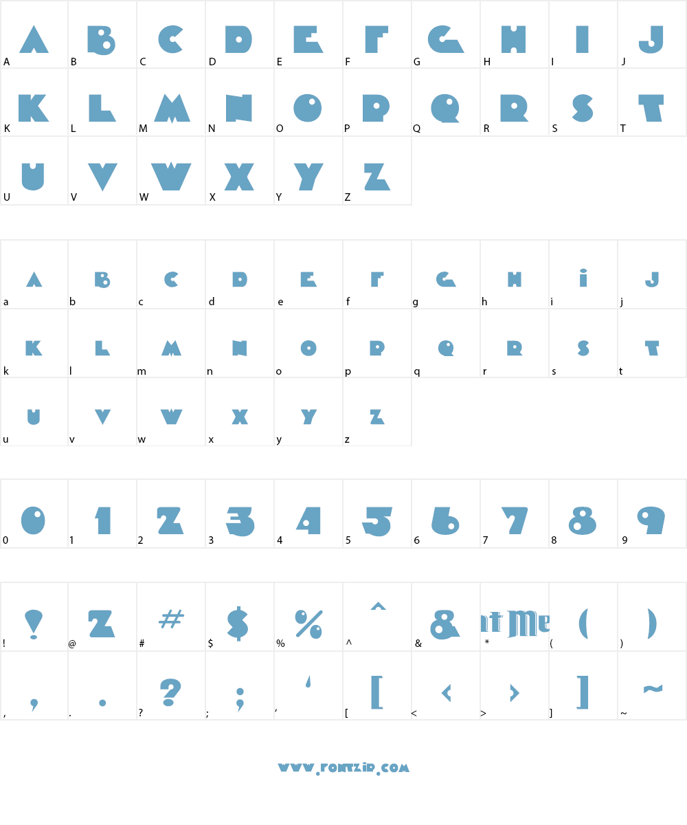 Timepiece Font Character