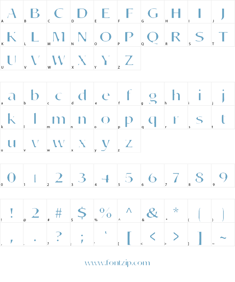 Aortal Hard Font Character
