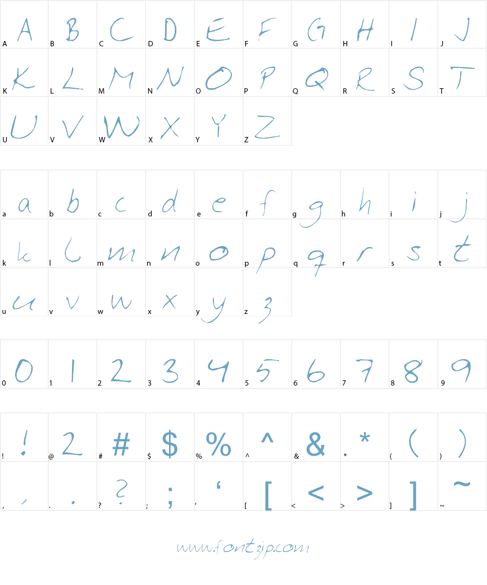 Asa Rocks Font Character