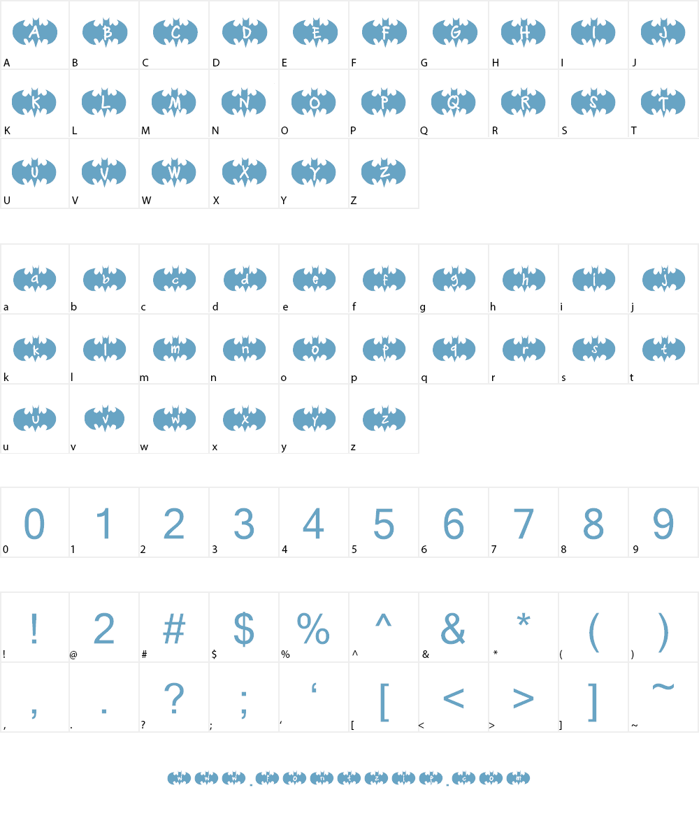 Bat Ben Font Character