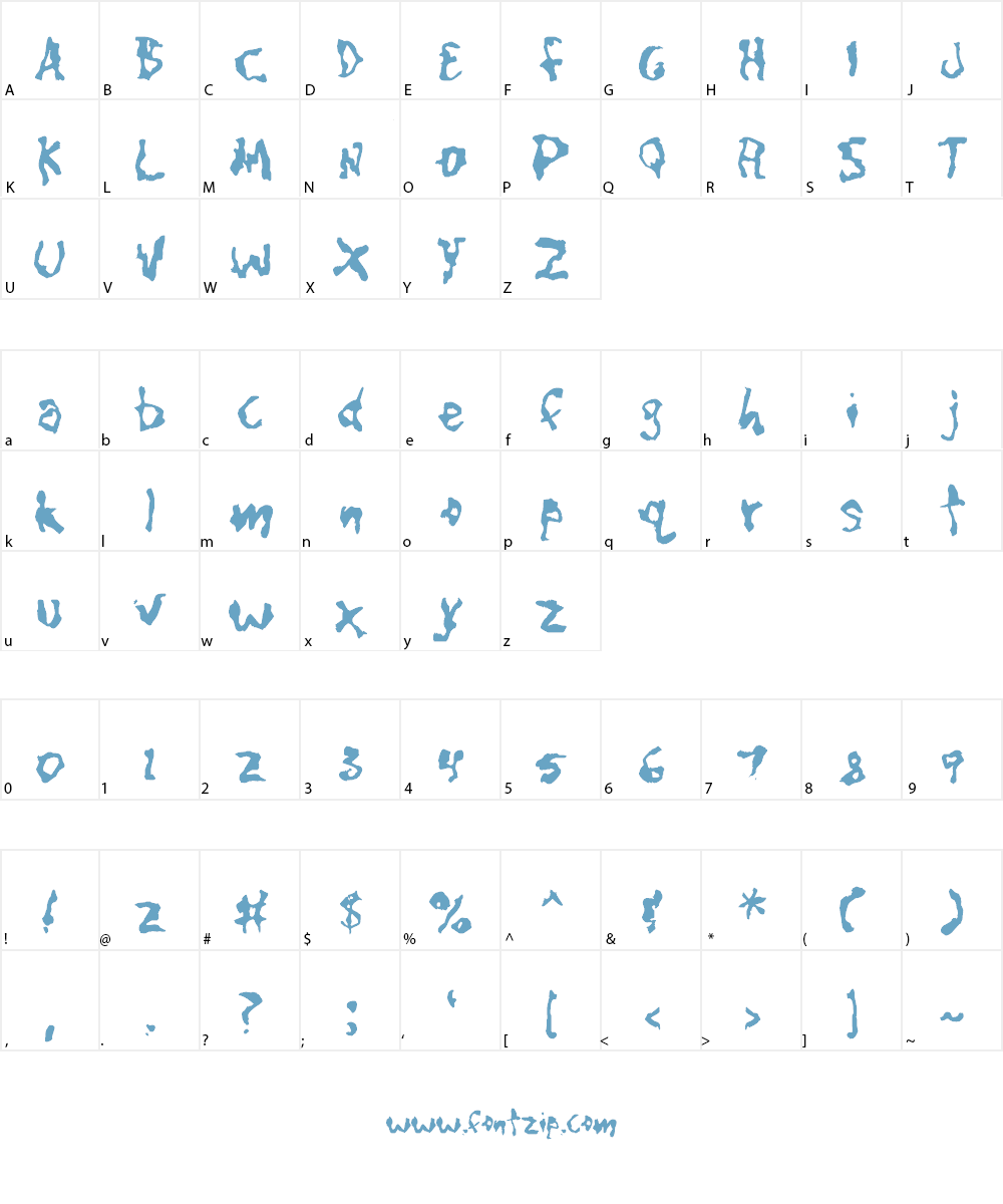 CaniptionFit Font Character