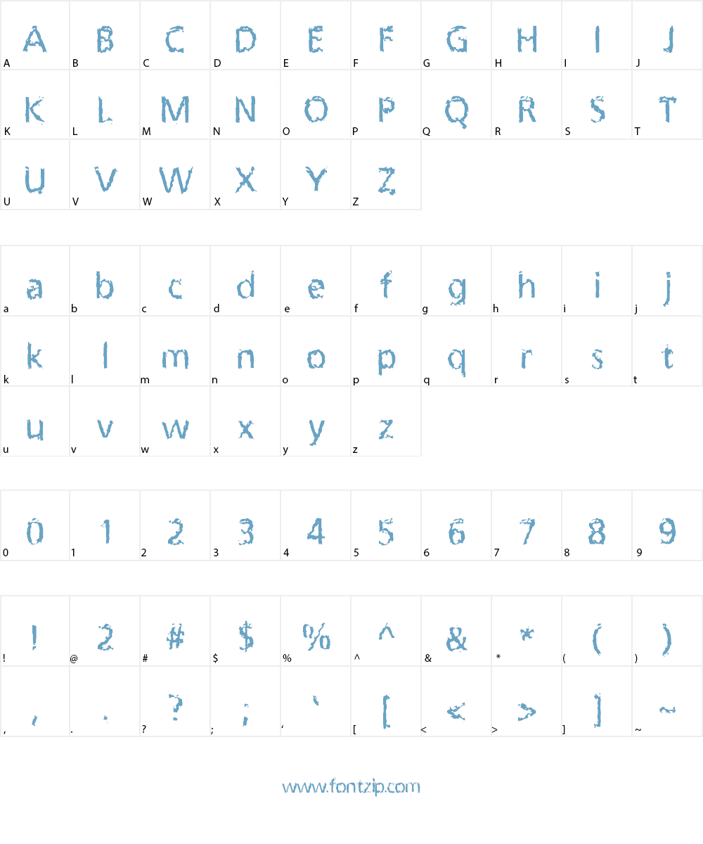 LeprocyFace Font Character