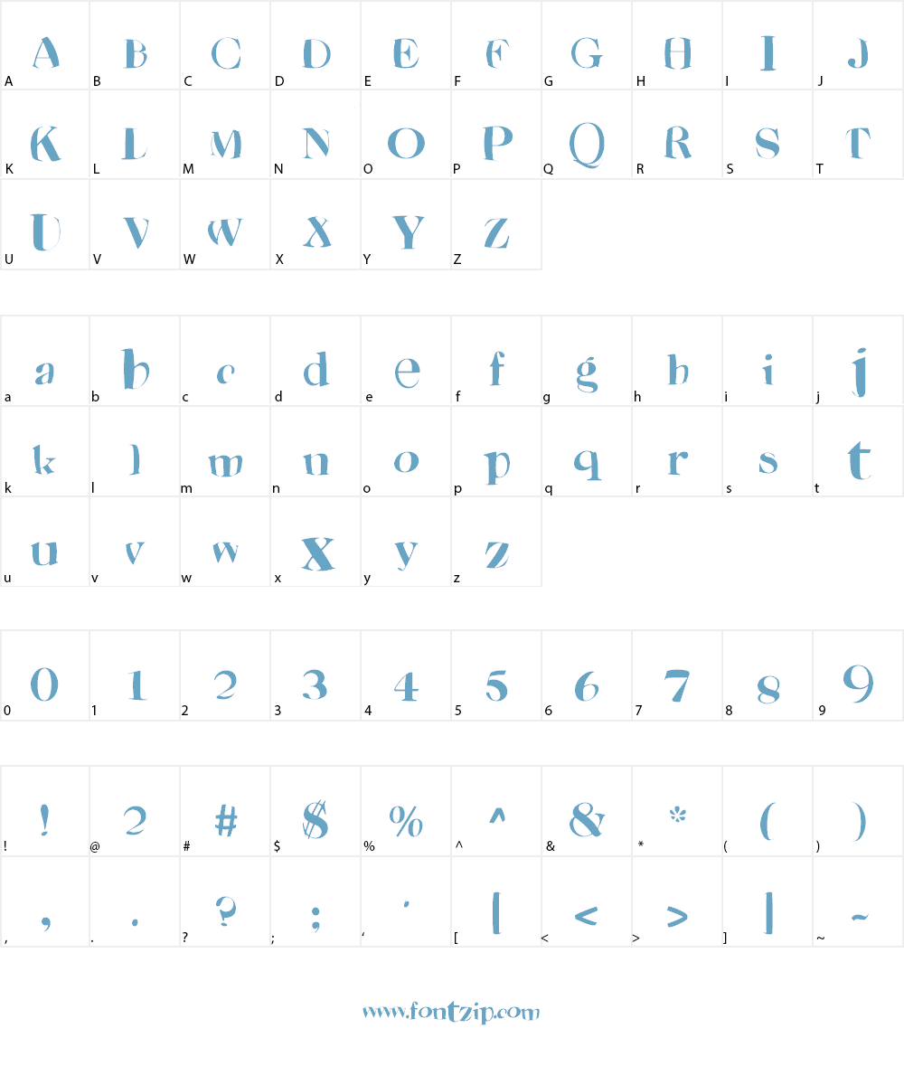 SuessFont Font Character