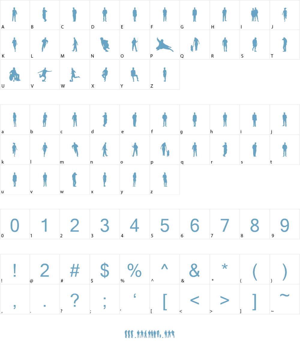 Ihminen Font Character