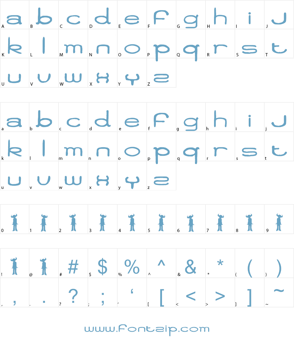 Jamiro Font Character
