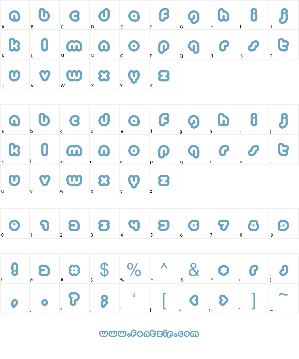 Baubau Font Character