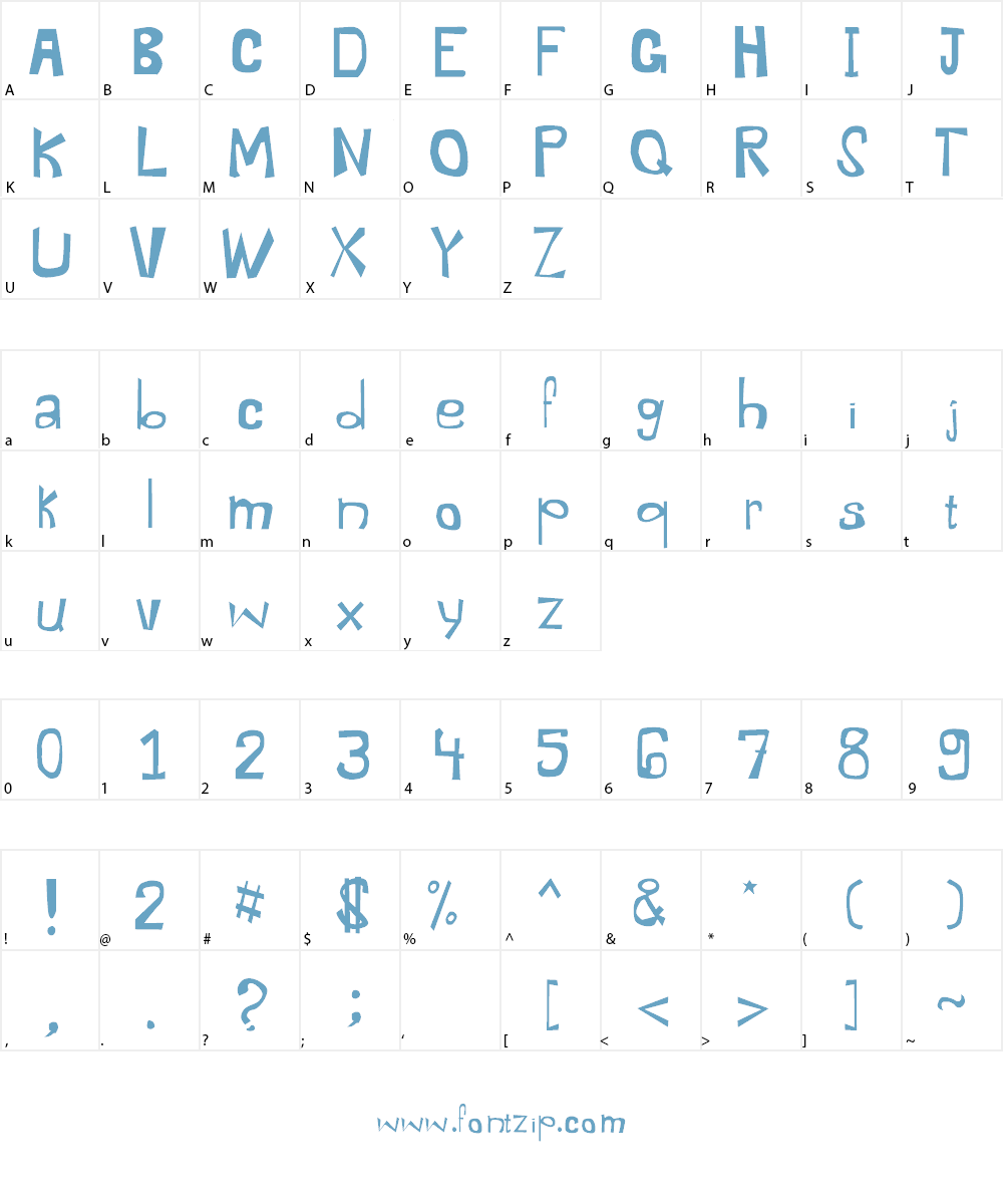 Electric Dysentery Font Character