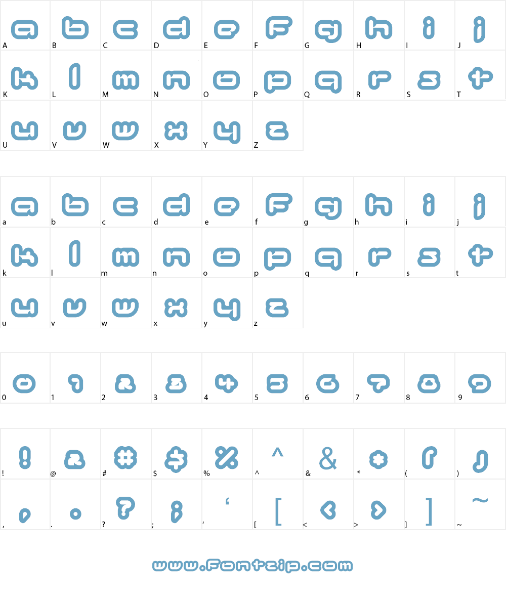 Kinkimono Font Character