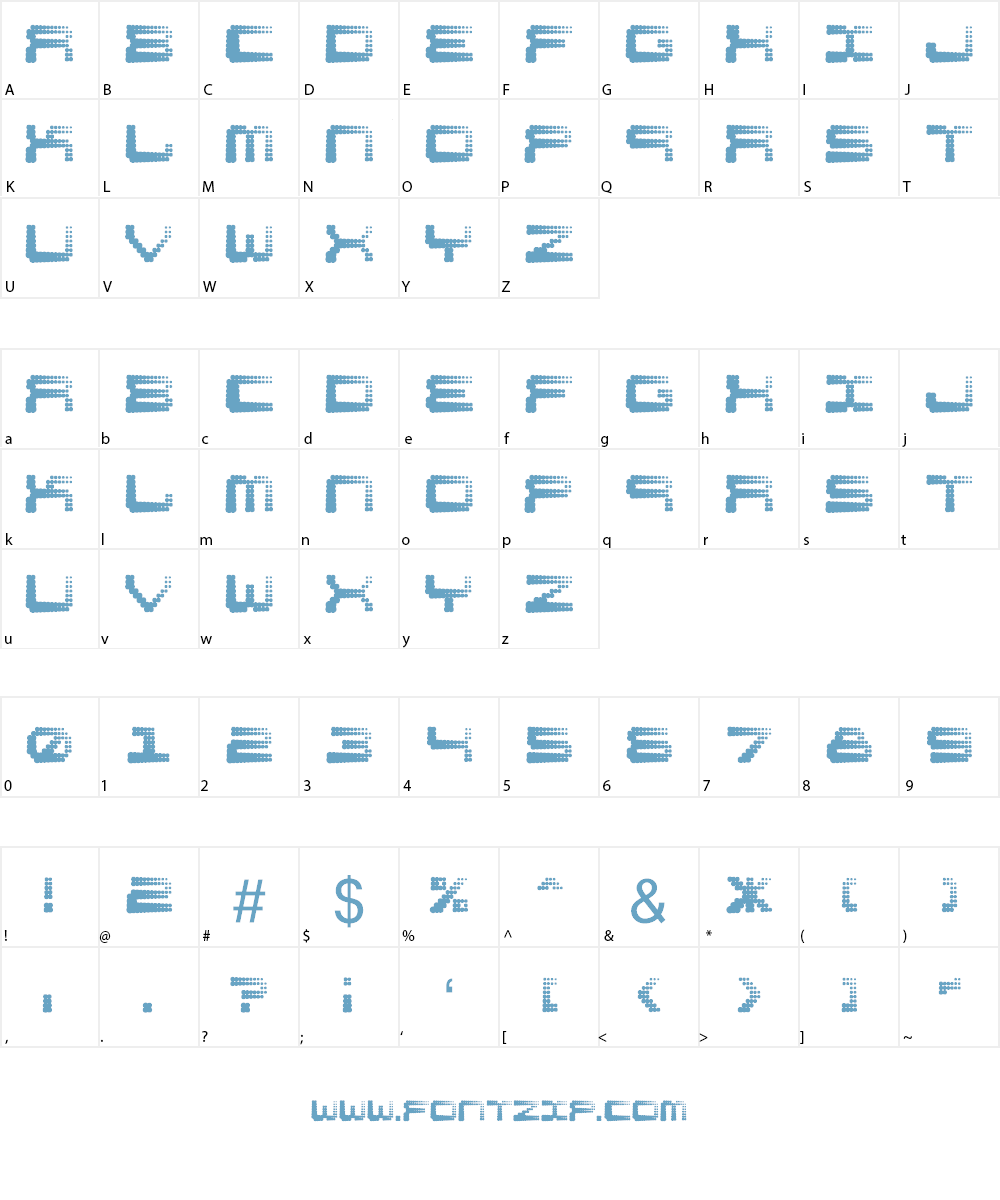 Shift Font Character