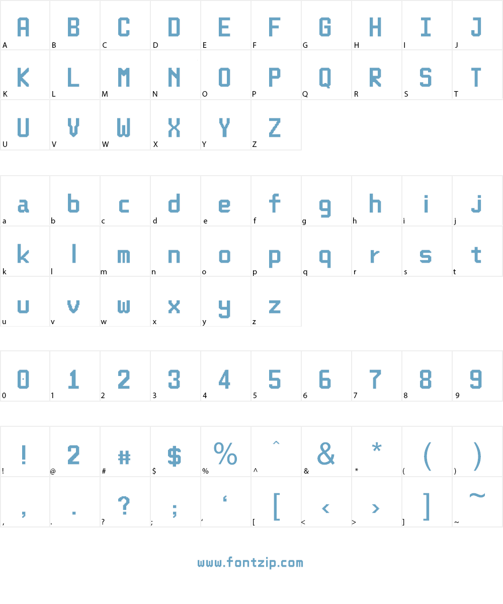 1st Sortie Font Character