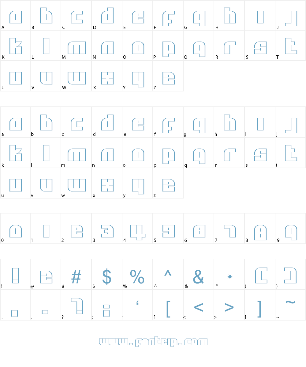 Alpha Flight Font Character