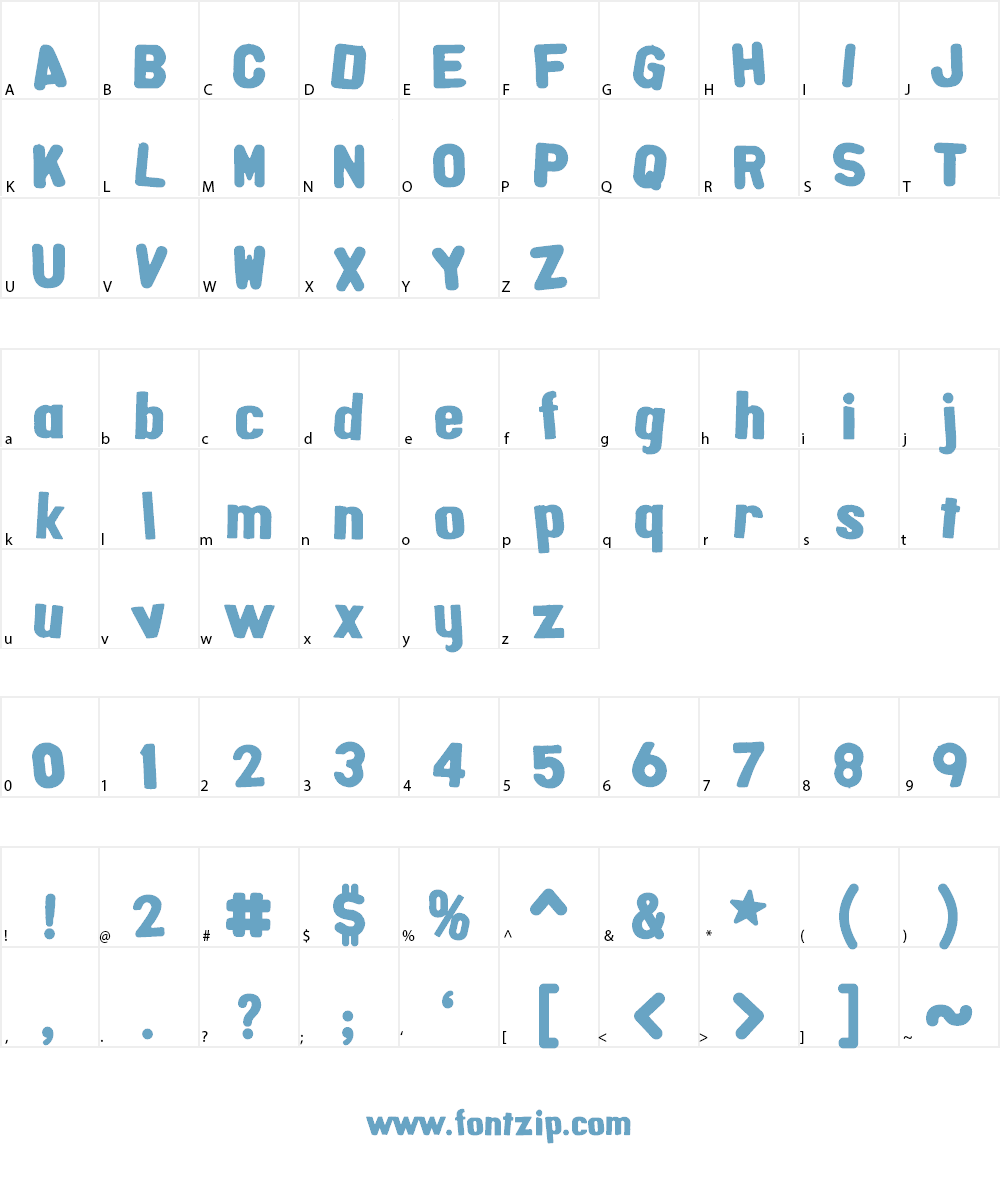 AlphaFridgeMagnets Font Character