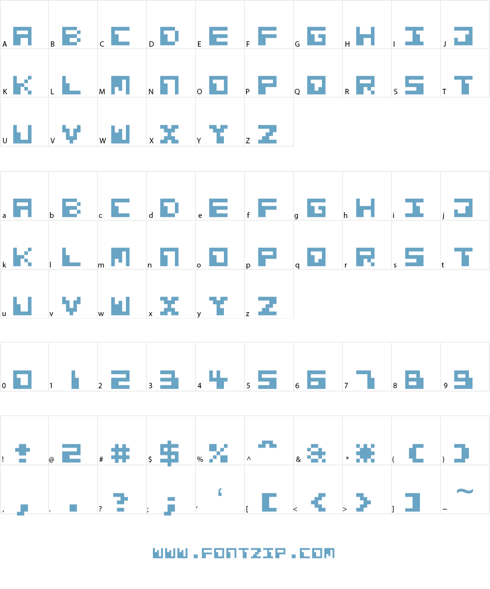 Cosmic Alien Font Character