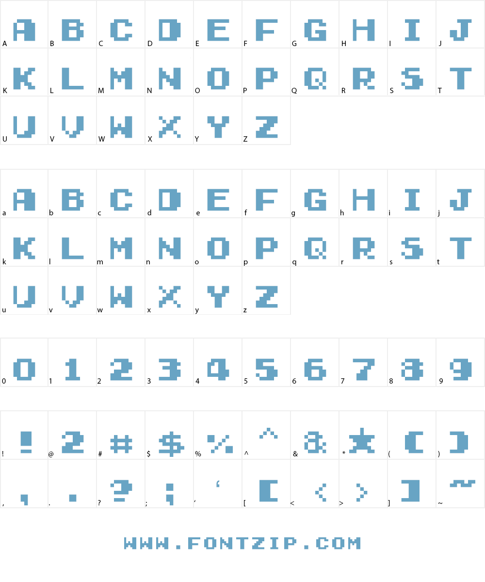 Gamegirl Classic Font Character