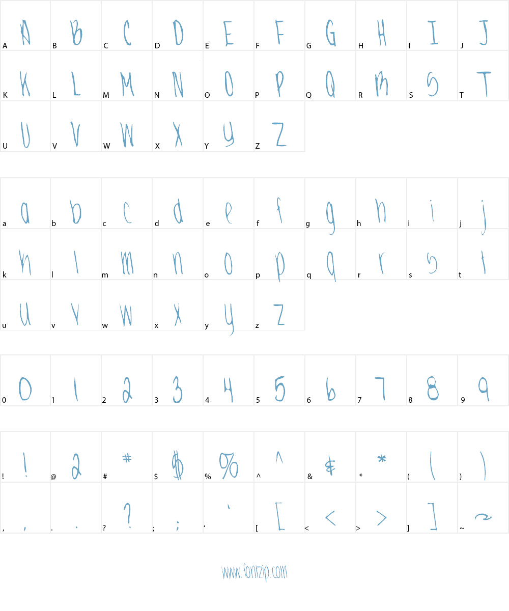 Jenna Font Character