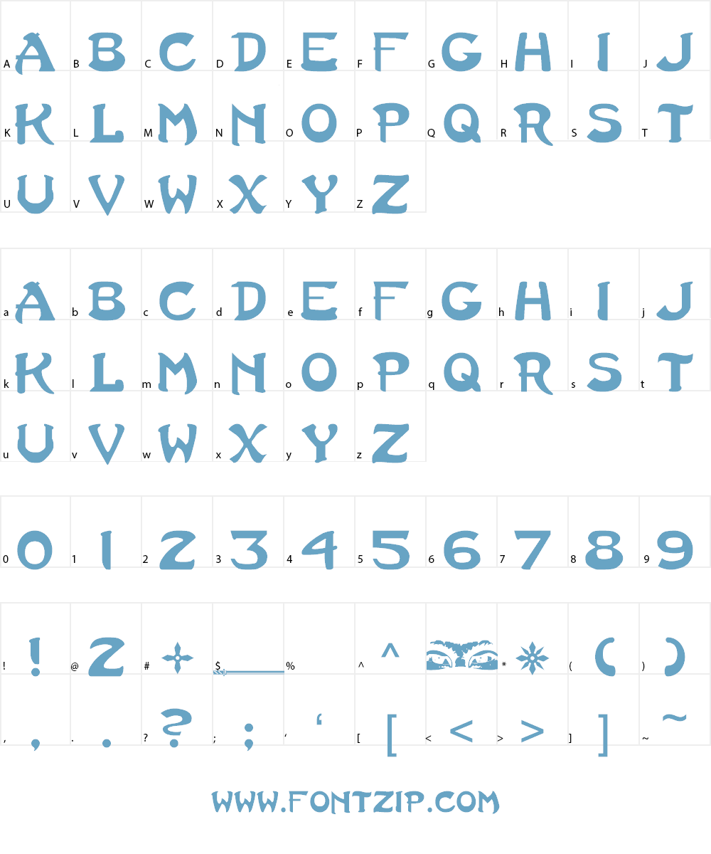 Last Ninja Font Character