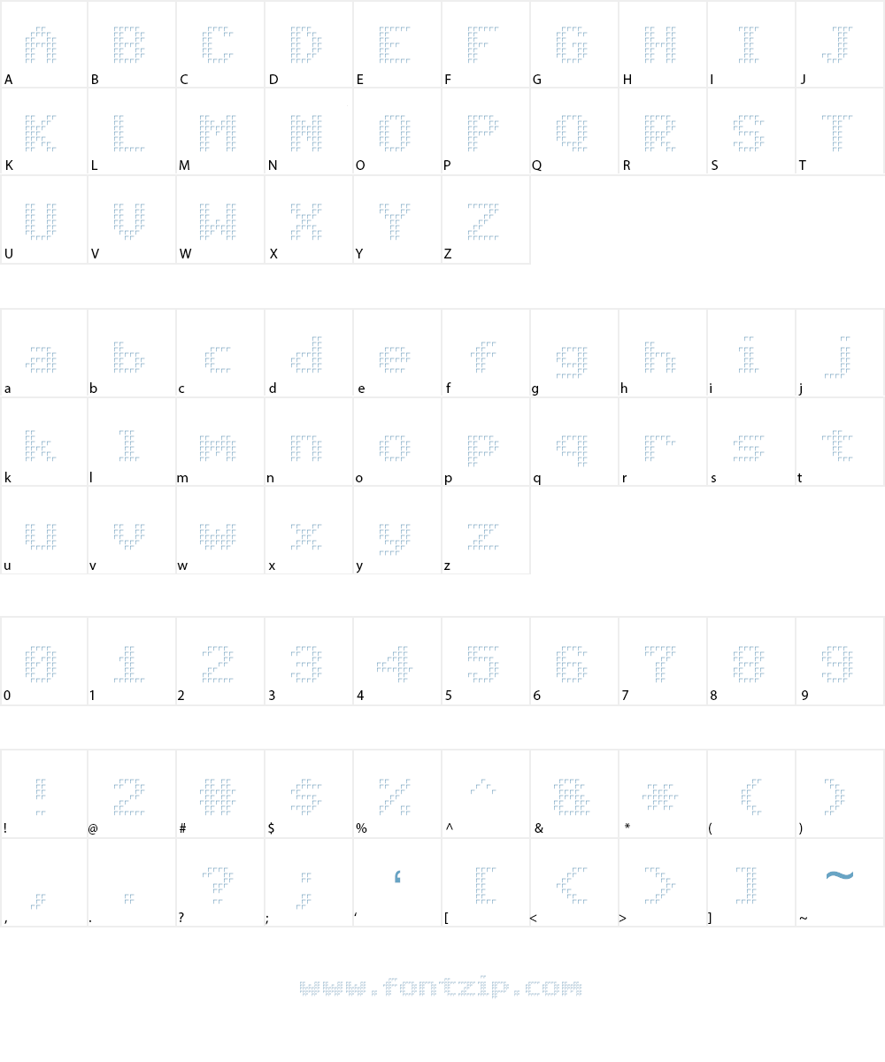 Triad Font Character