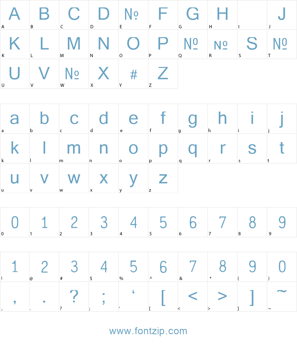 Crash Numbering Font Character